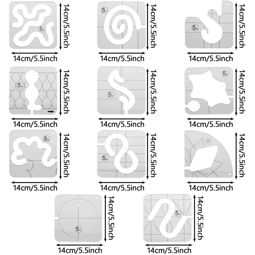 QuiltEase – Motion Quilting Template Set