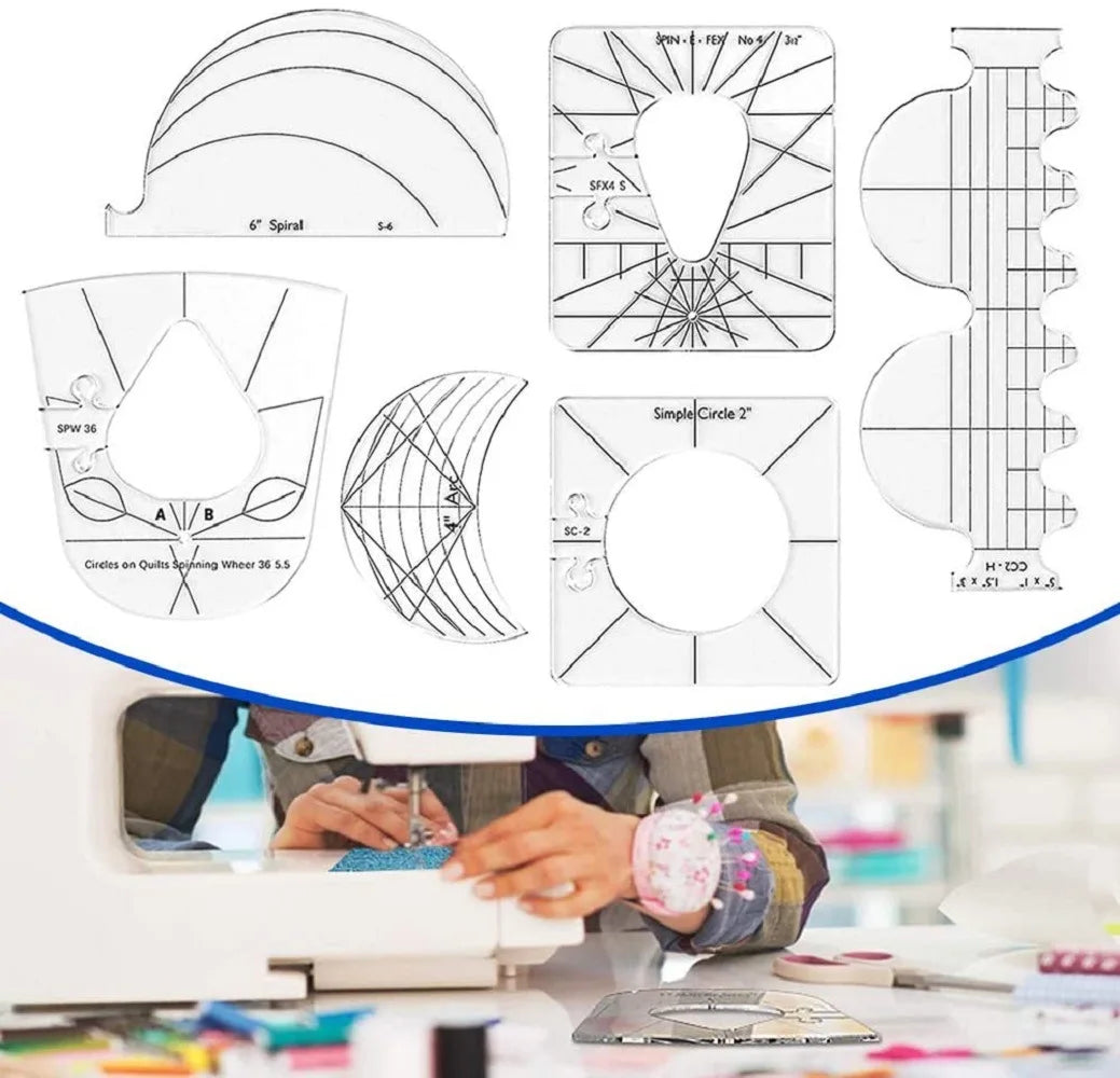 QuiltCraft – Patchwork Ruler and Quilting Set
