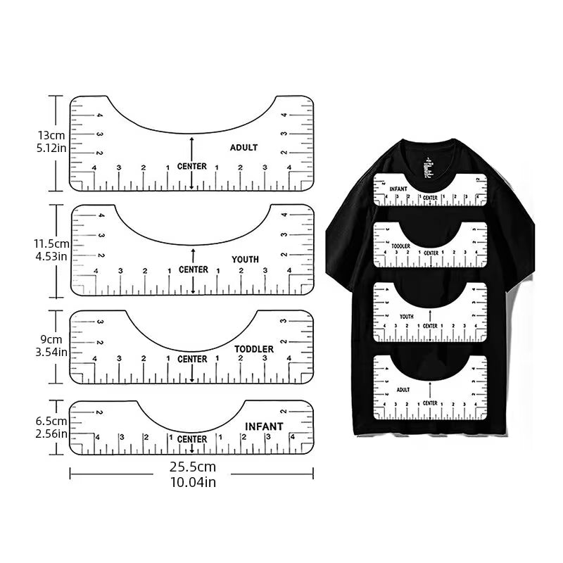 AlignPro – T-Shirt Alignment Ruler Set