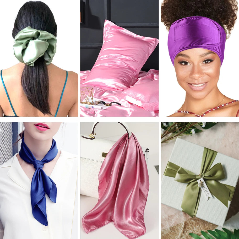 SatinGlow – Silky Patchwork Fabric