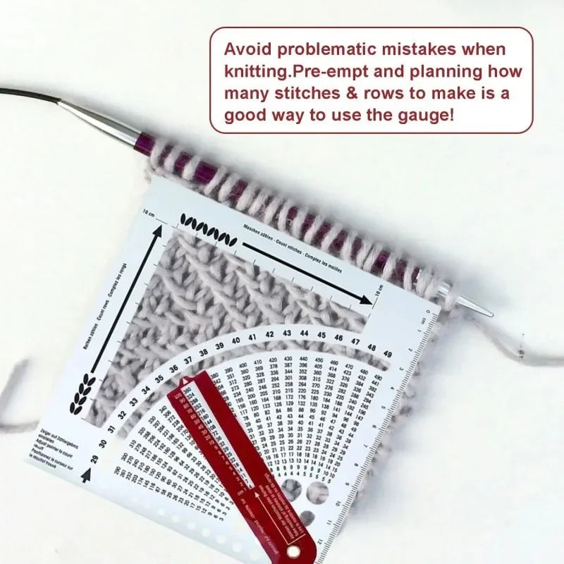 KnitCount – Knitting Gauge Ruler & Row Counter
