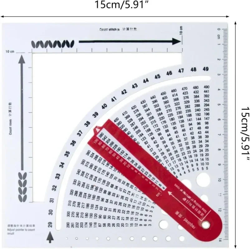 KnitCount – Knitting Gauge Ruler & Row Counter