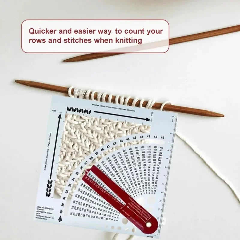 KnitCount – Knitting Gauge Ruler & Row Counter