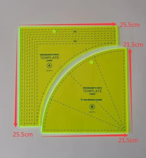 SewArc – Quilting Templates with Seam Allowance