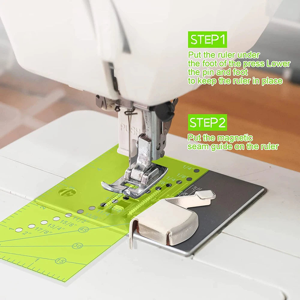 SewGuide – Magnetic Seam Guide with Ruler