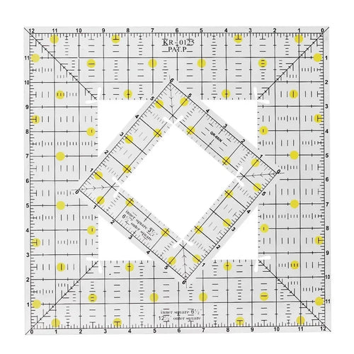 QuiltAlign – Acrylic Square Patchwork Ruler