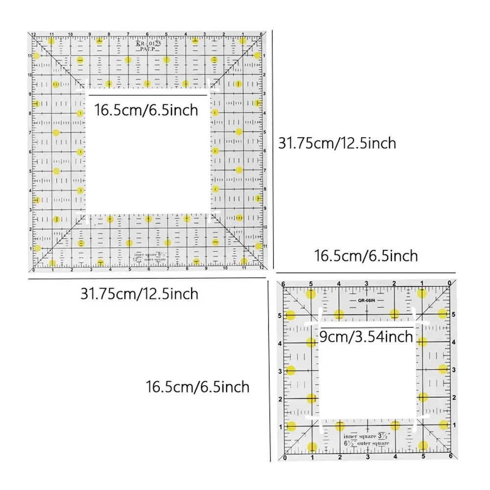 QuiltAlign – Acrylic Square Patchwork Ruler