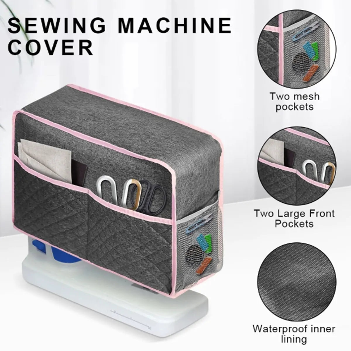StitchShield – Waterproof Sewing Machine Dust Cover