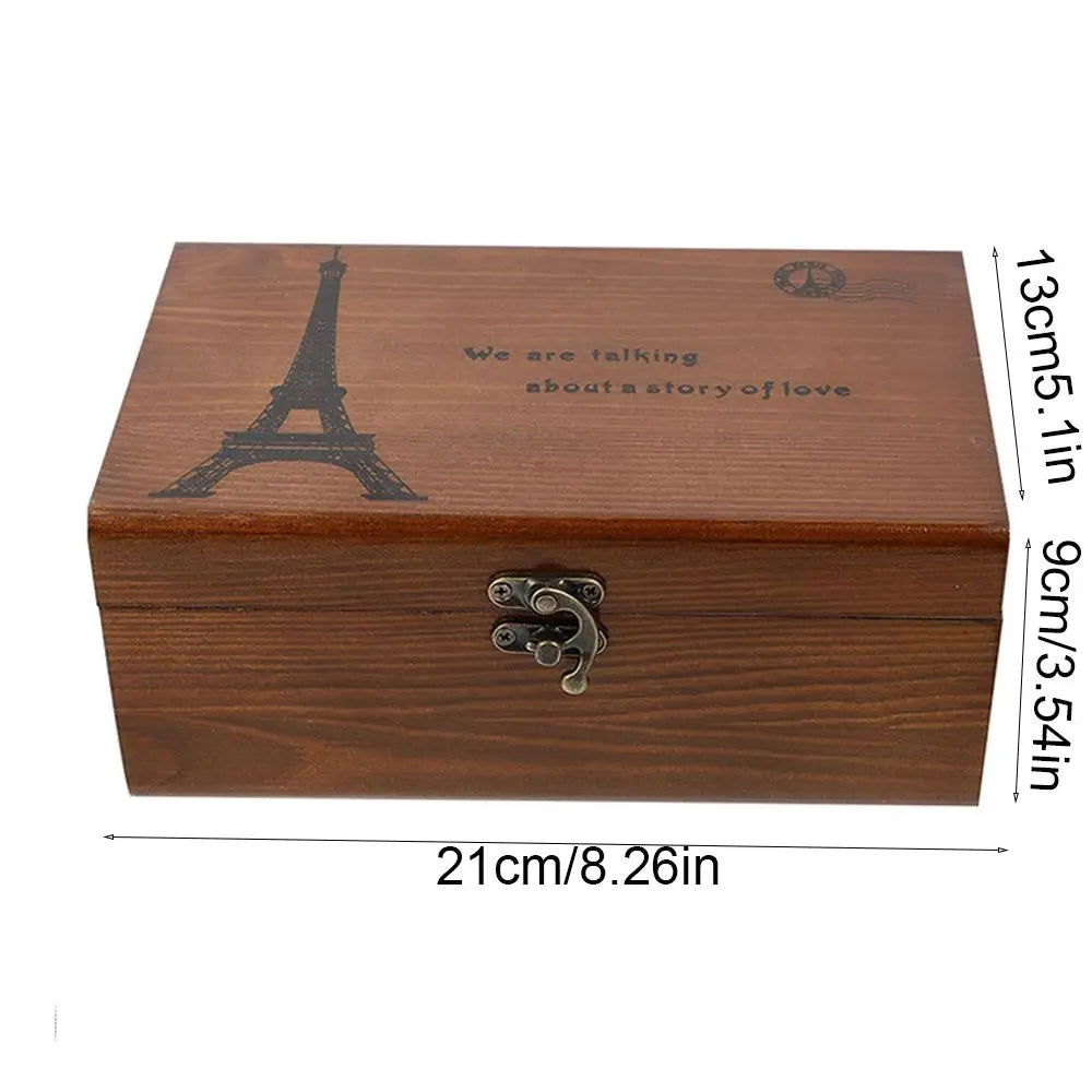 ThreadTreasures – Vintage Wooden Sewing Storage Box