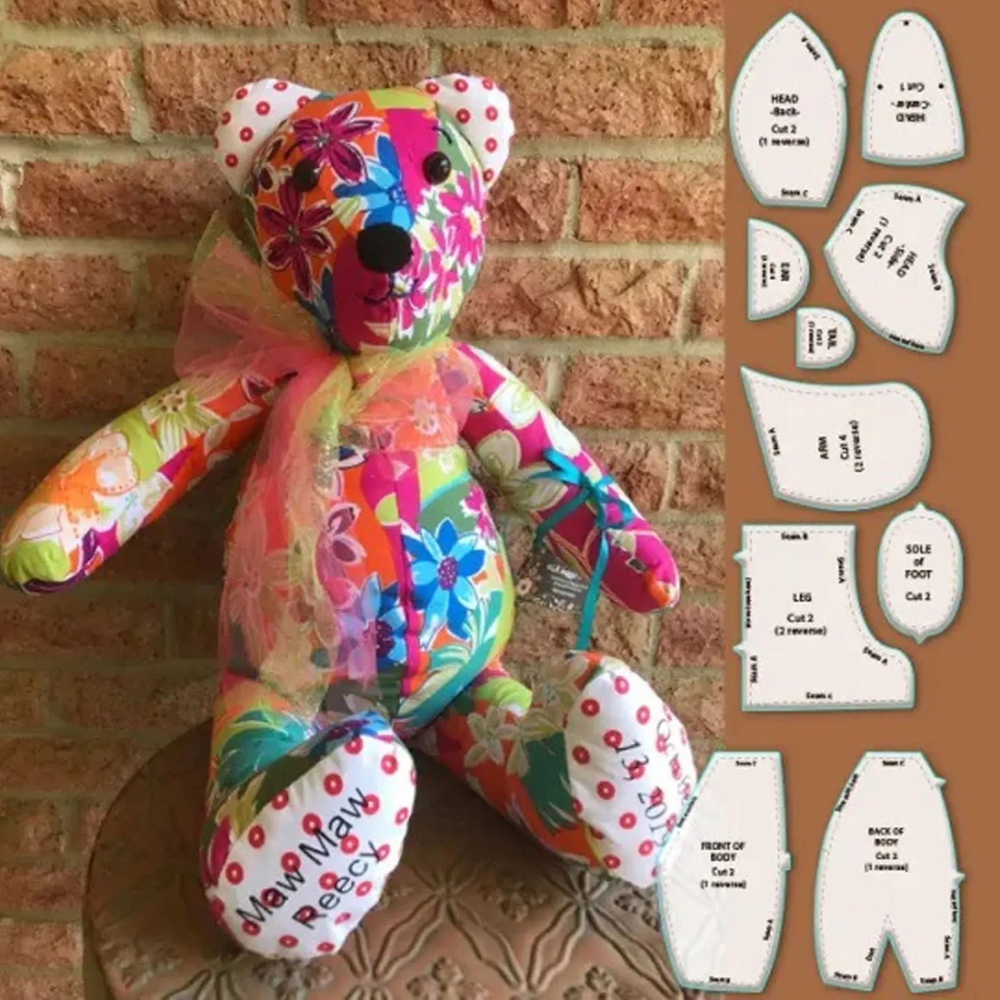 QuiltCub – Acrylic Bear Template Ruler Set
