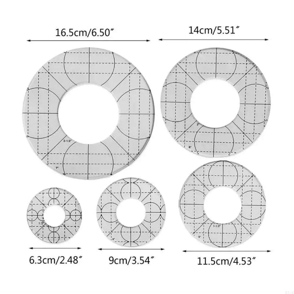 StitchGrid – Acrylic Patchwork Ruler Set