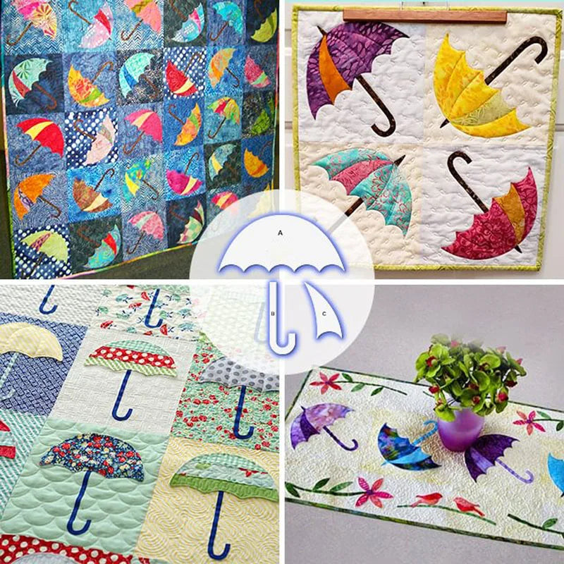 QuiltBloom – Umbrella Pattern Quilting Template