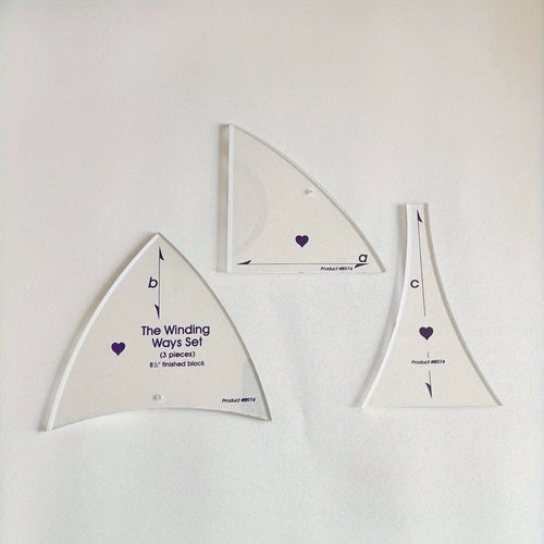 MeasureMate – 3-Piece Quilting Template Set