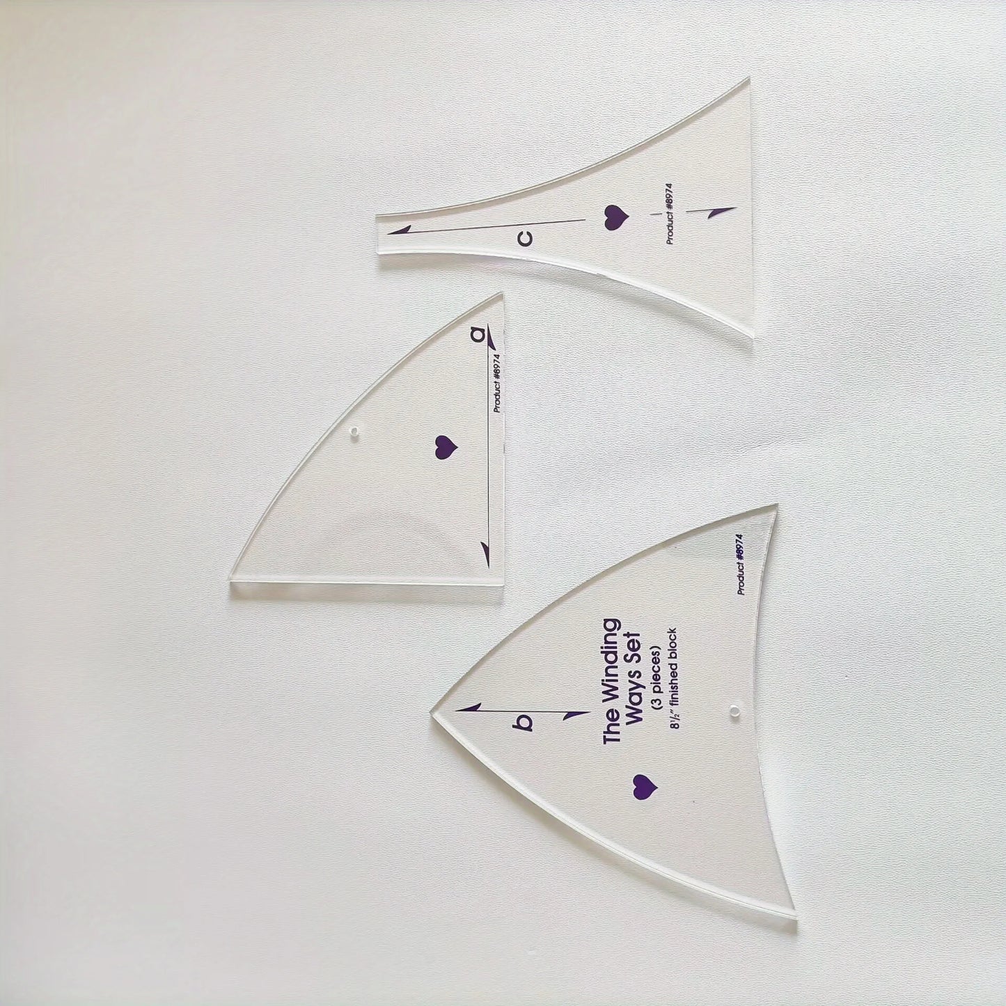 MeasureMate – 3-Piece Quilting Template Set