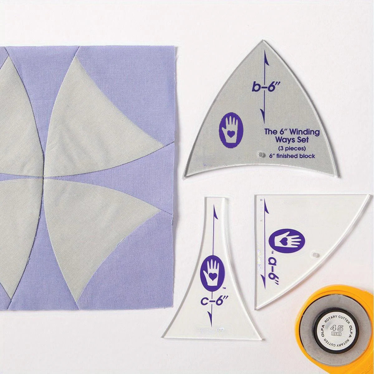 MeasureMate – 3-Piece Quilting Template Set