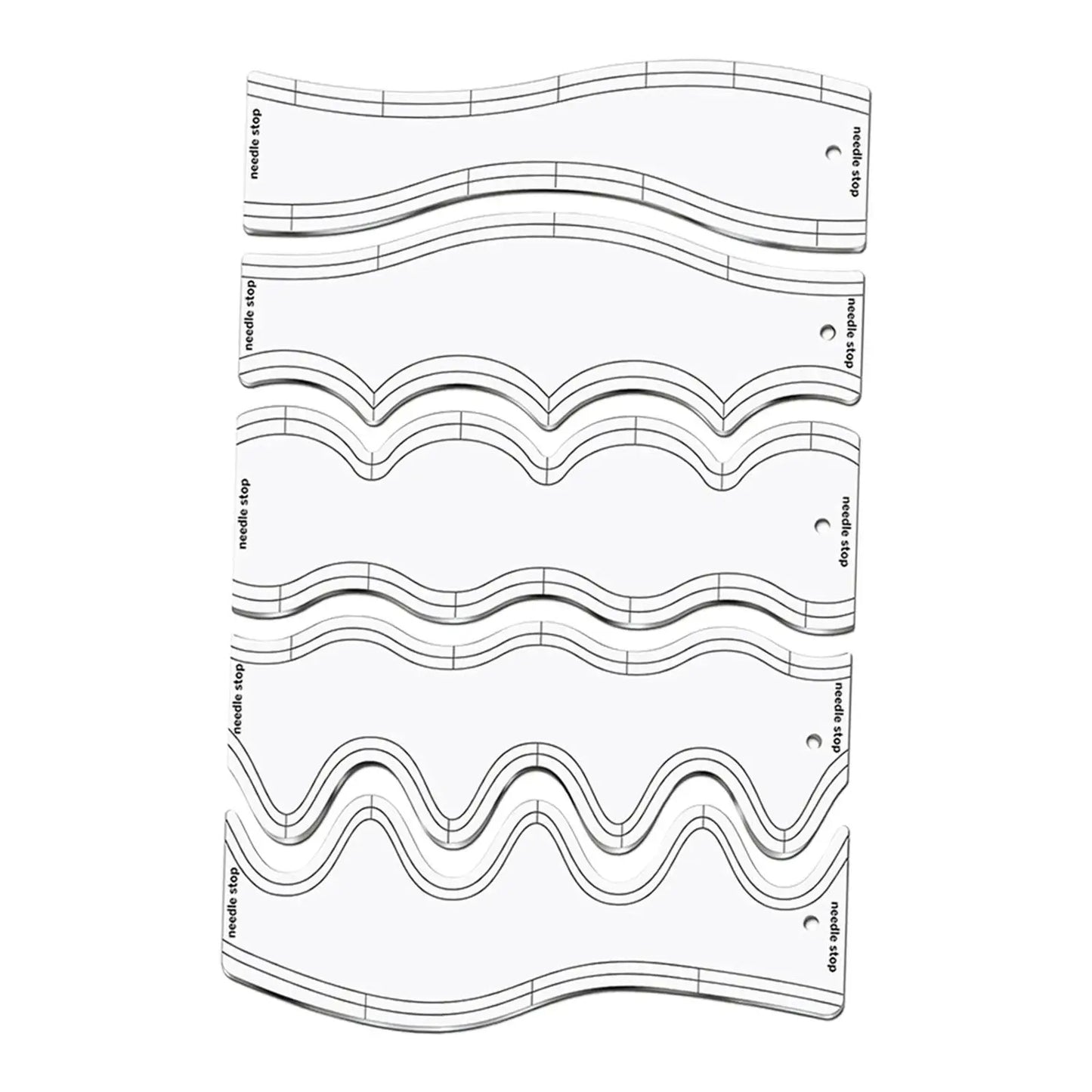 StitchCurve – 5pcs Quilting Ruler Set
