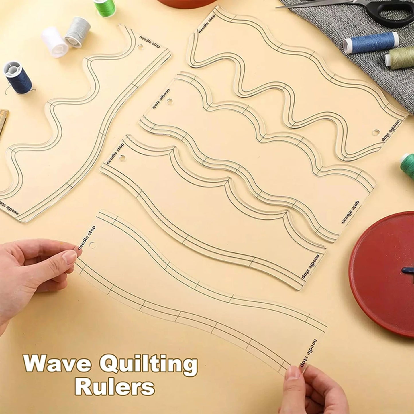 StitchCurve – 5pcs Quilting Ruler Set
