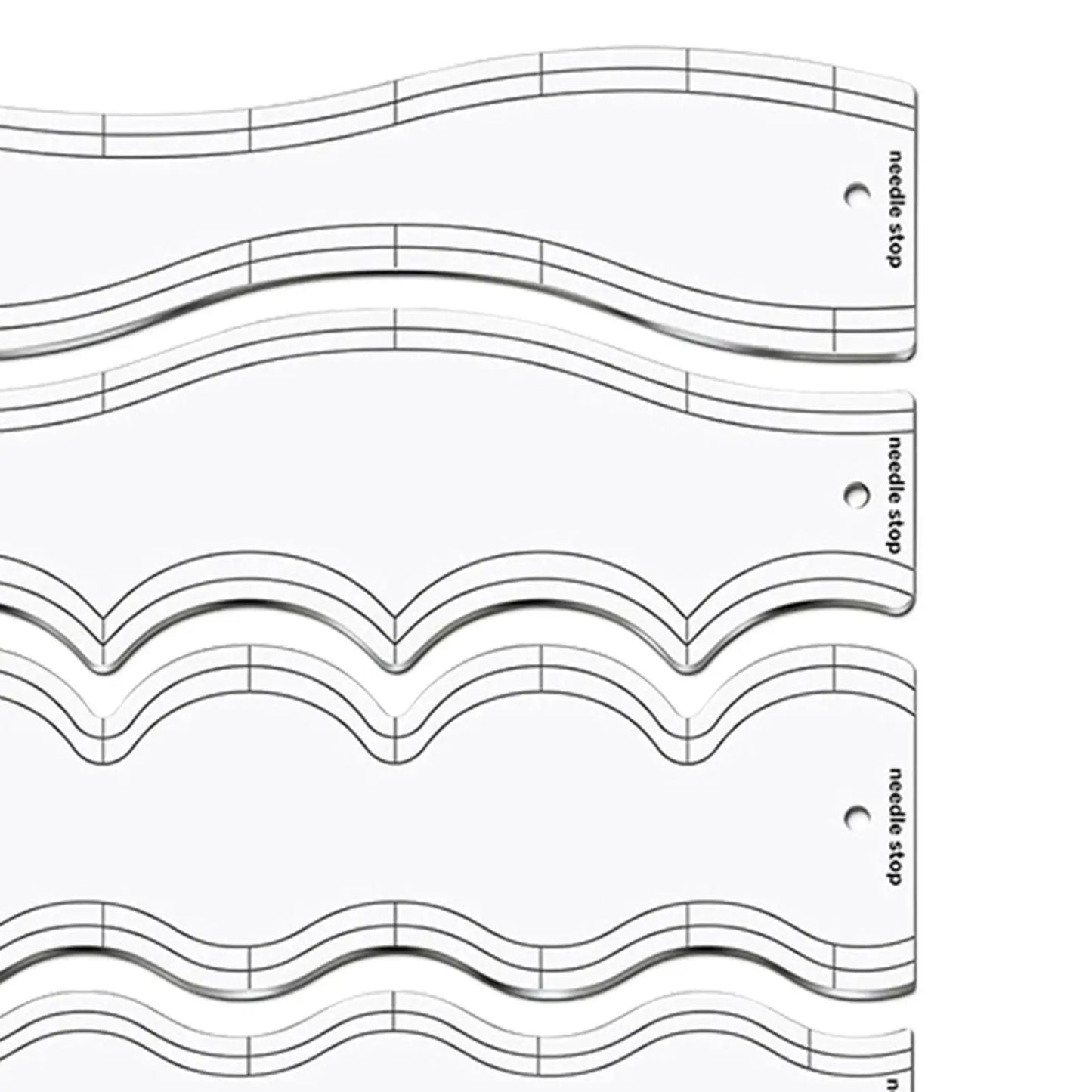 StitchCurve – 5pcs Quilting Ruler Set
