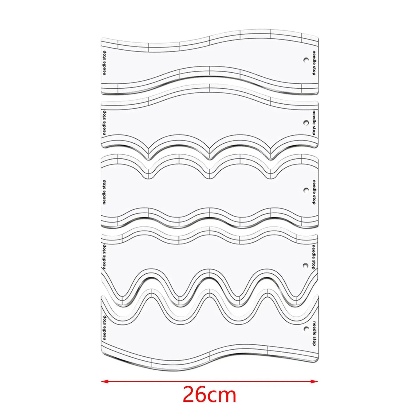 StitchCurve – 5pcs Quilting Ruler Set