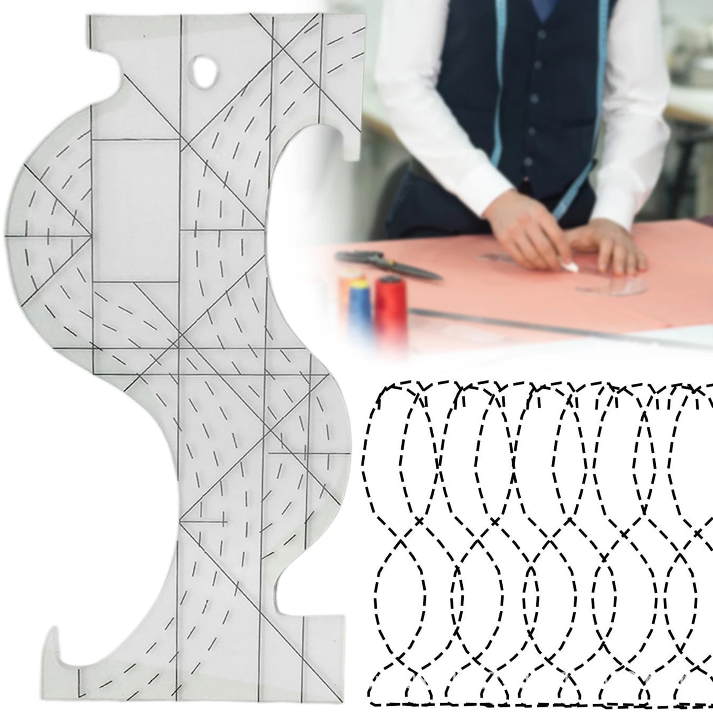 AlignQuilt – Transparent Quilting Template Ruler