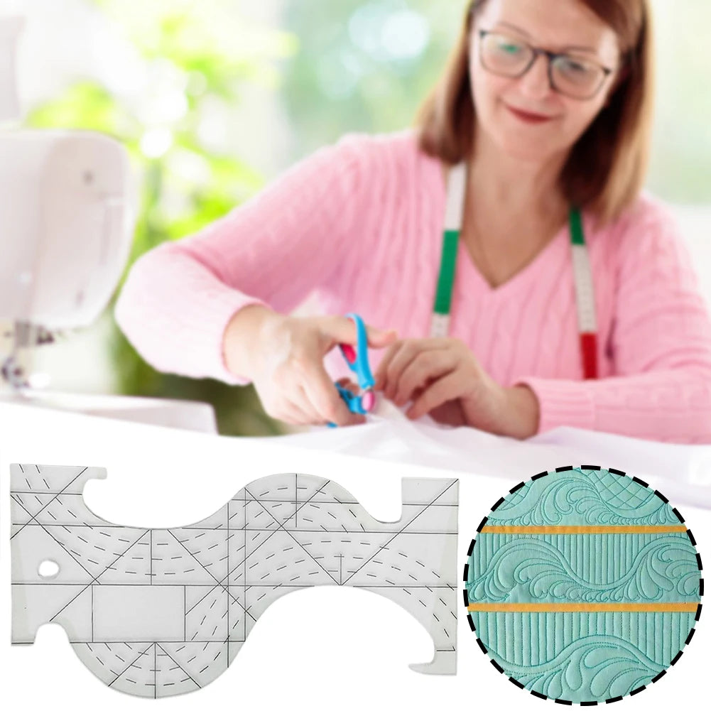 AlignQuilt – Transparent Quilting Template Ruler