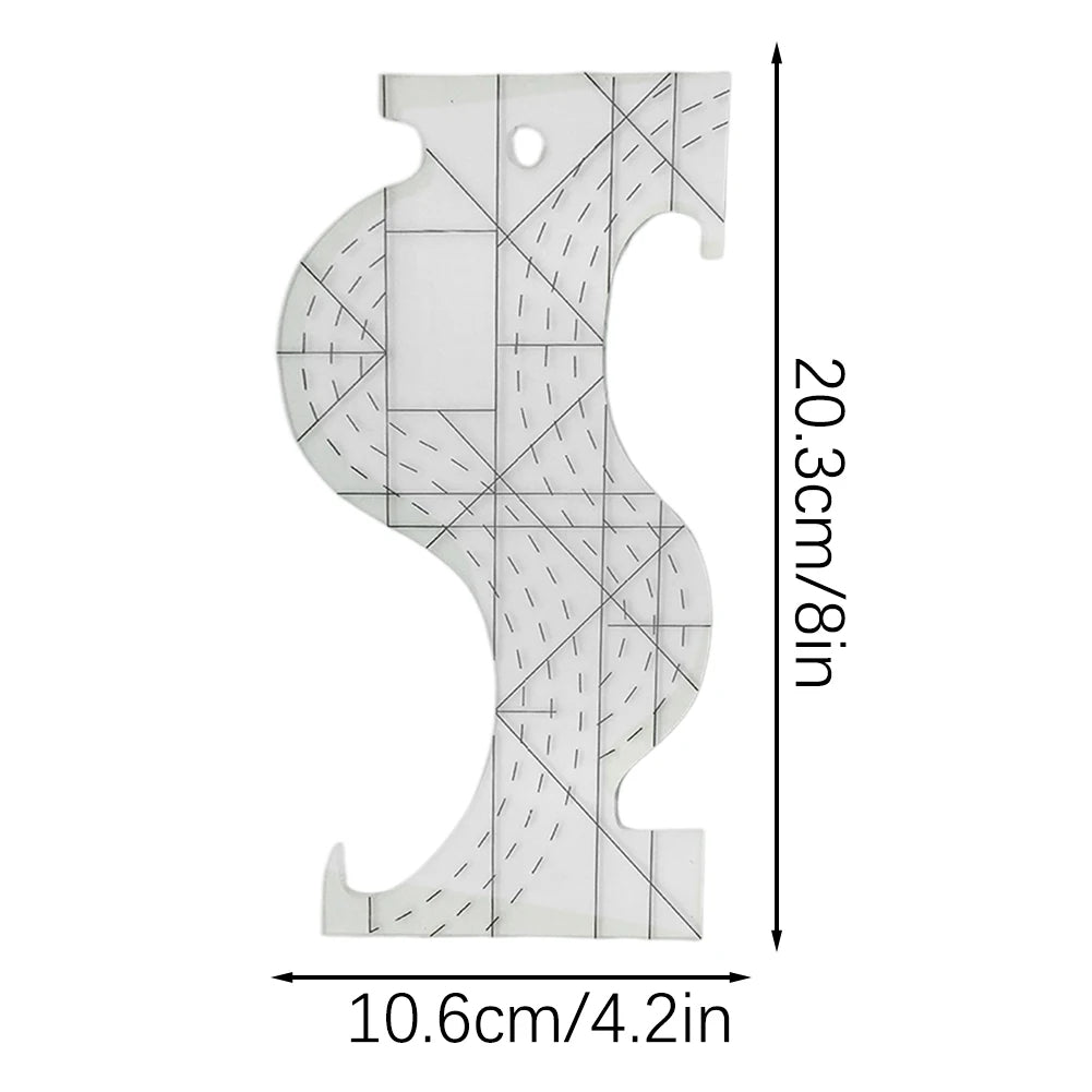 AlignQuilt – Transparent Quilting Template Ruler