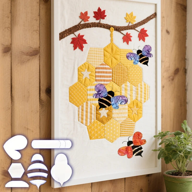 StitchBee – Acrylic Quilting Template Set