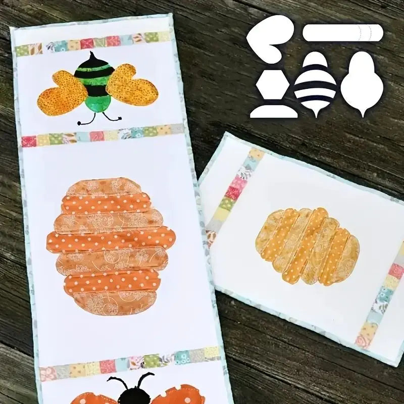 StitchBee – Acrylic Quilting Template Set