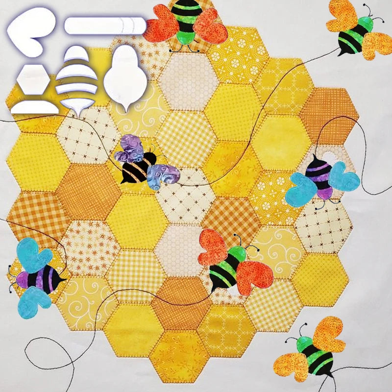 StitchBee – Acrylic Quilting Template Set