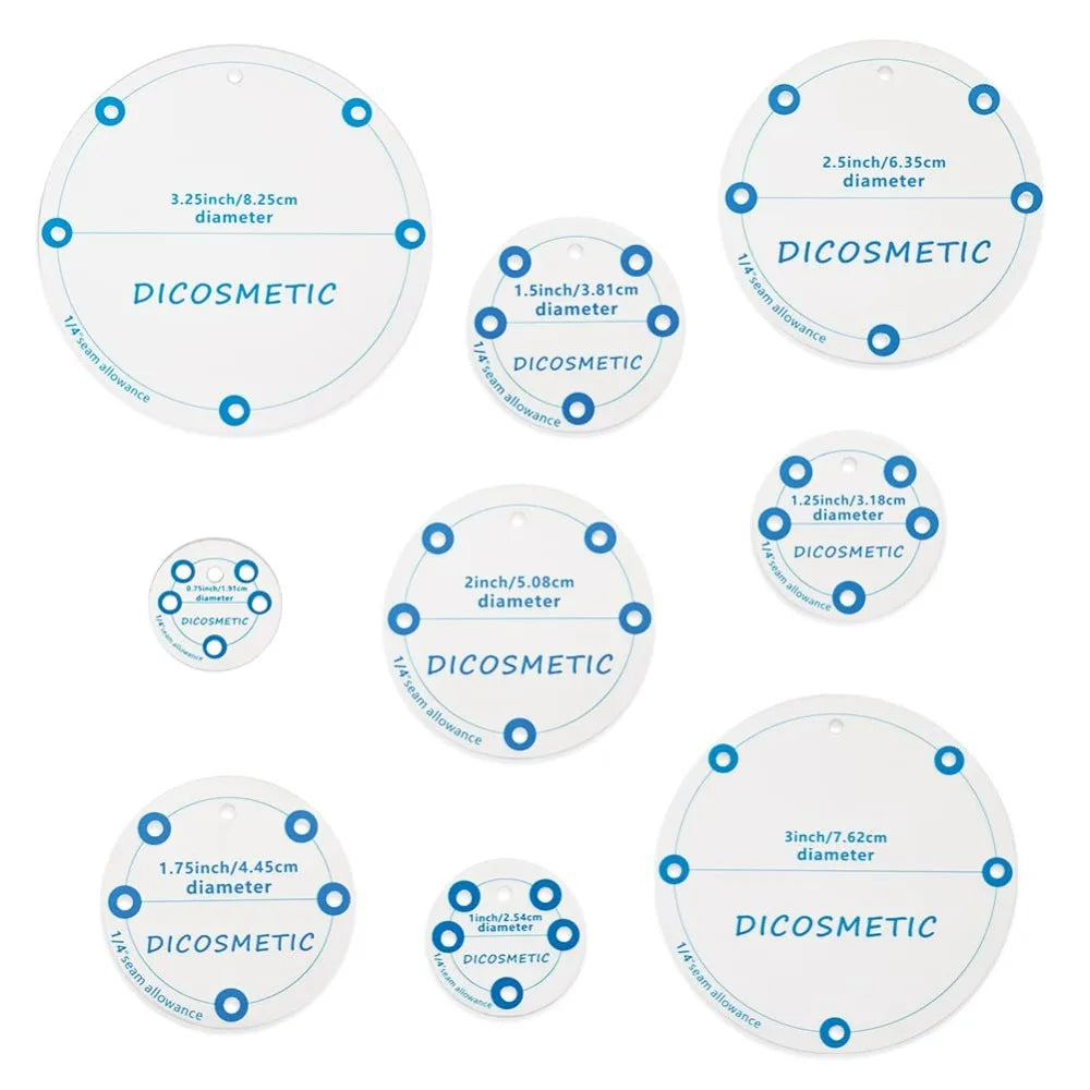 QuiltRound – Circle Quilting Template Set