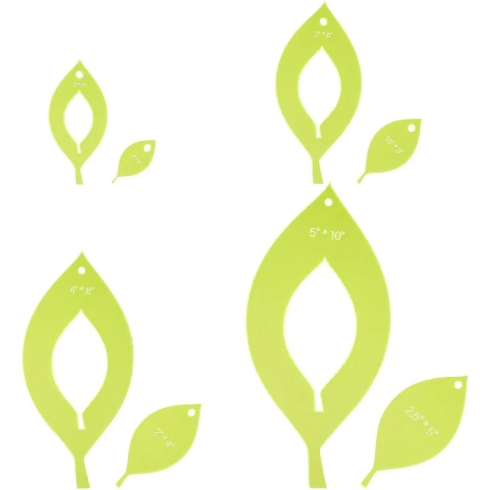 LeafStitch – Acrylic Quilting Template Set