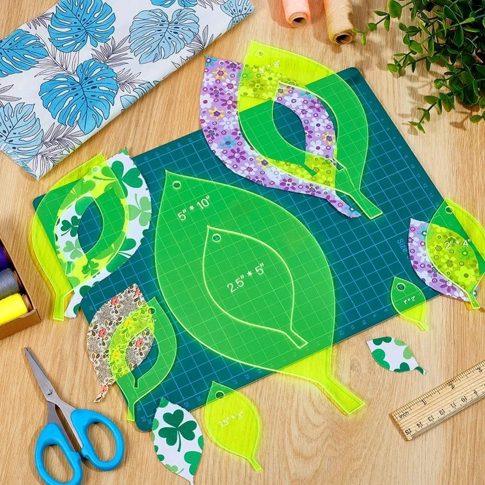 LeafStitch – Acrylic Quilting Template Set