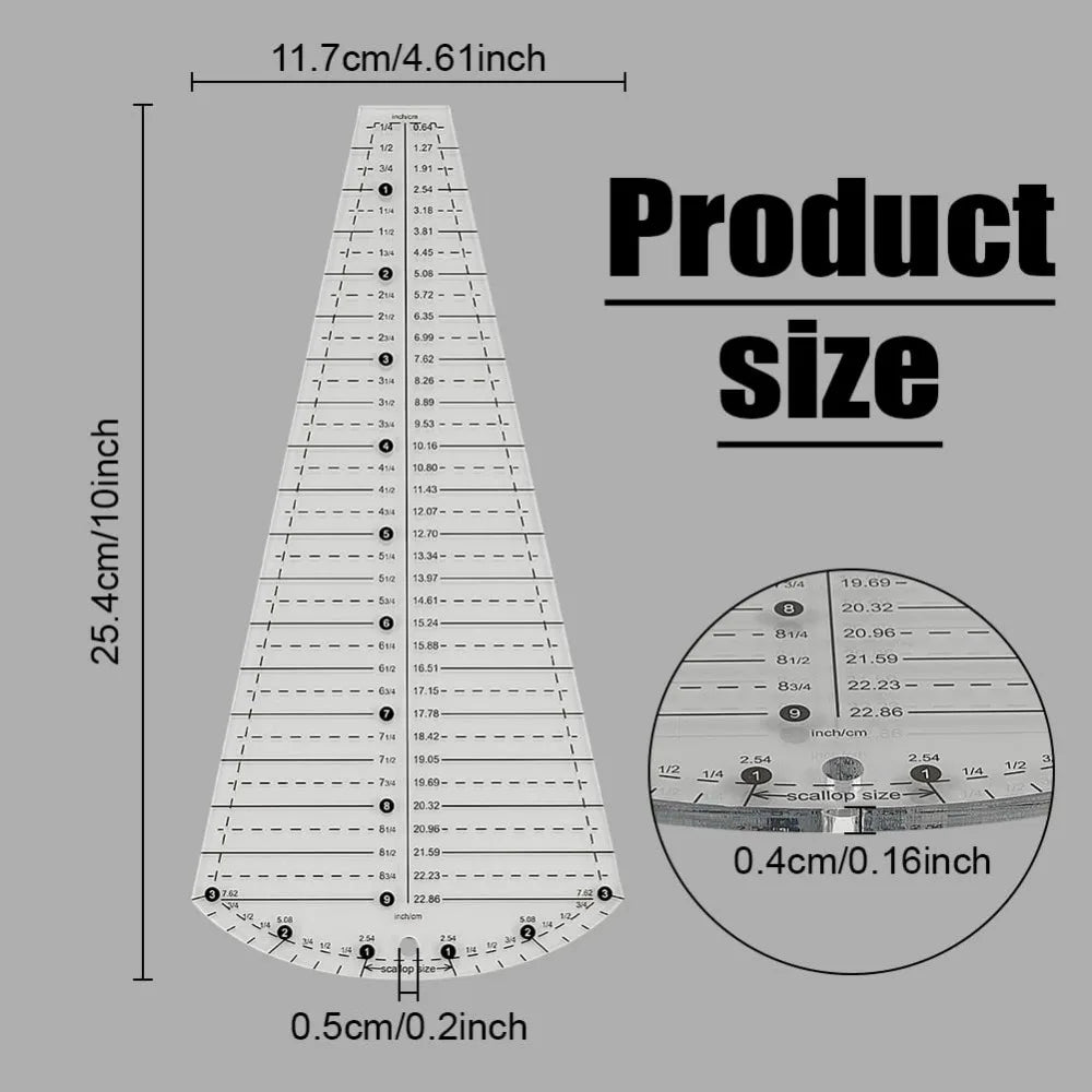 PetalQuilt – Dresden Plate Quilting Template