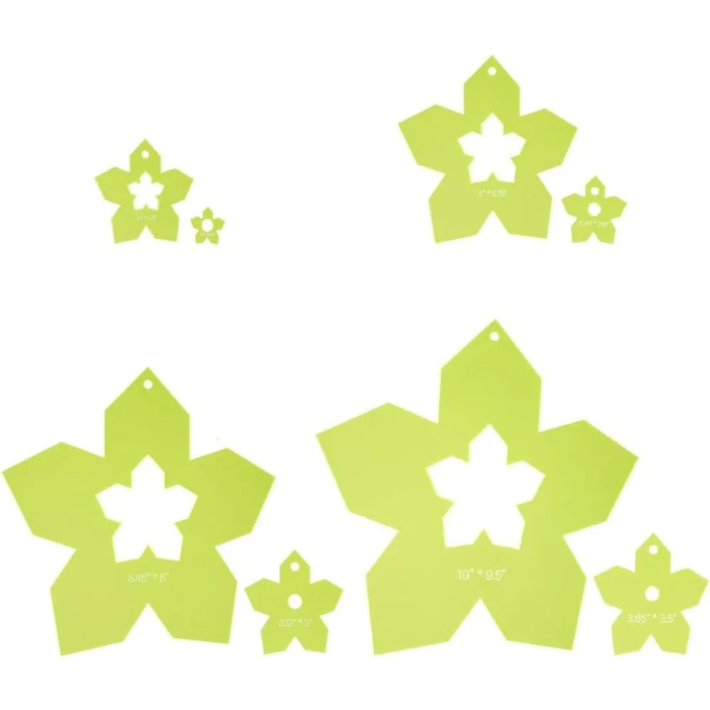 FloraQuilt – Acrylic Flower Quilting Template Set
