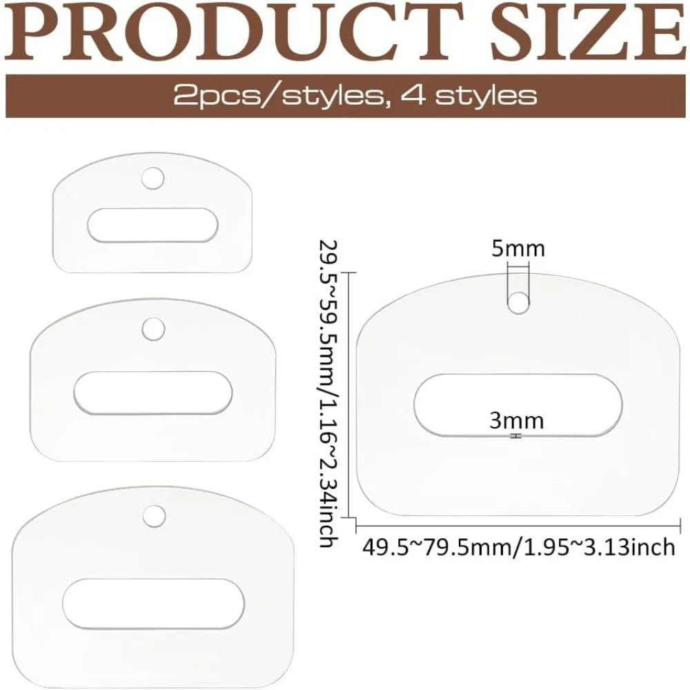 BeltCraft – 8 Pcs Acrylic Quilting Template Set
