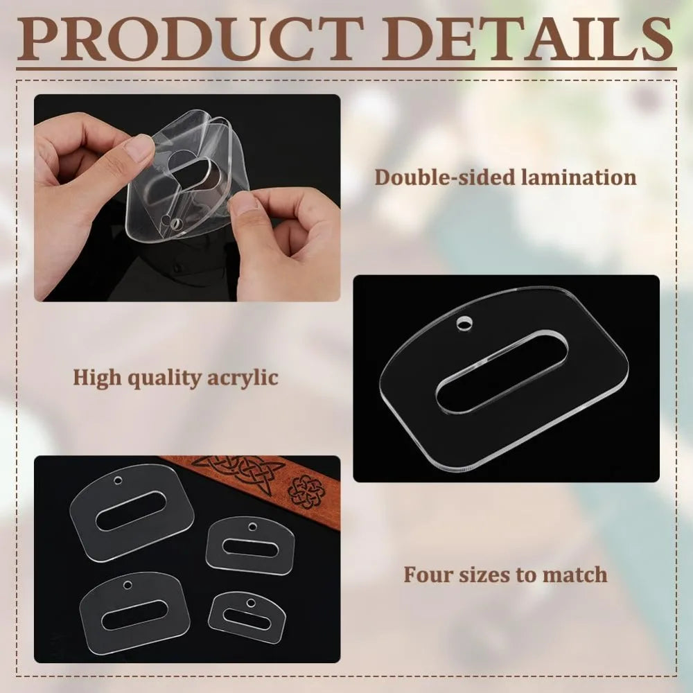 BeltCraft – 8 Pcs Acrylic Quilting Template Set