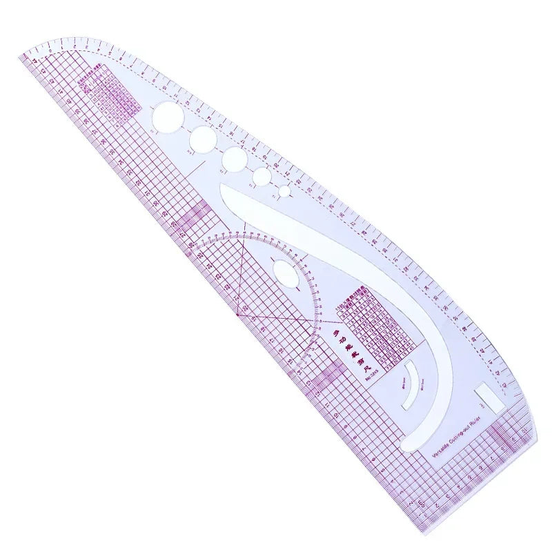 SewLina – Transparent French Curve Ruler Set
