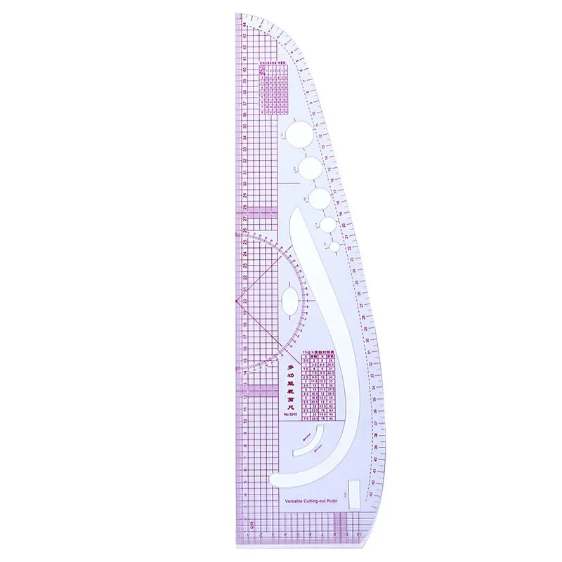 SewLina – Transparent French Curve Ruler Set