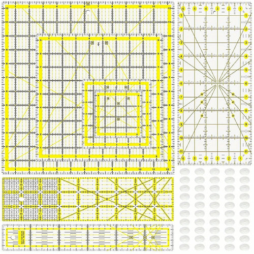 QuiltSphere – 7 Piece Acrylic Quilting Ruler Kit