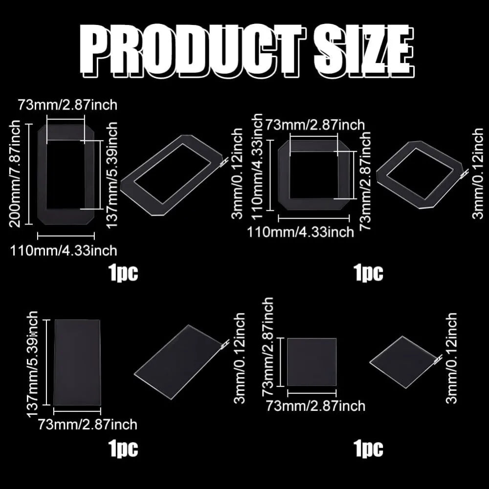 SewFrame – Clear Acrylic Quilting Template Set