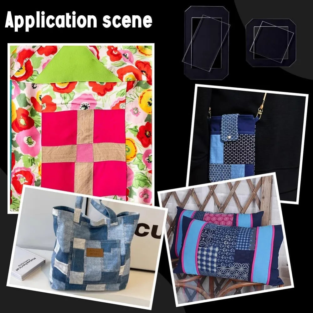 SewFrame – Clear Acrylic Quilting Template Set
