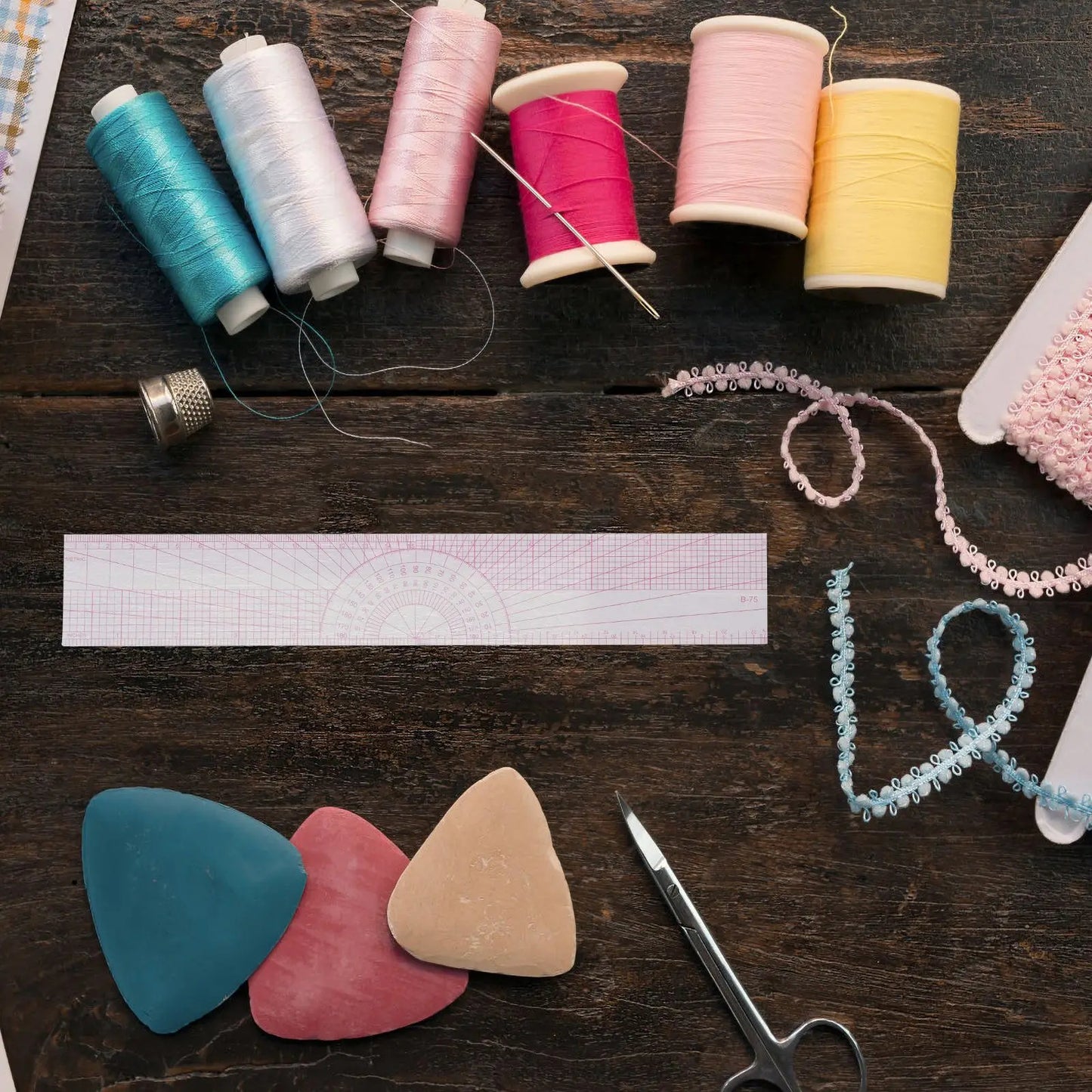 TailorEase – 4-Piece Sewing Ruler Kit