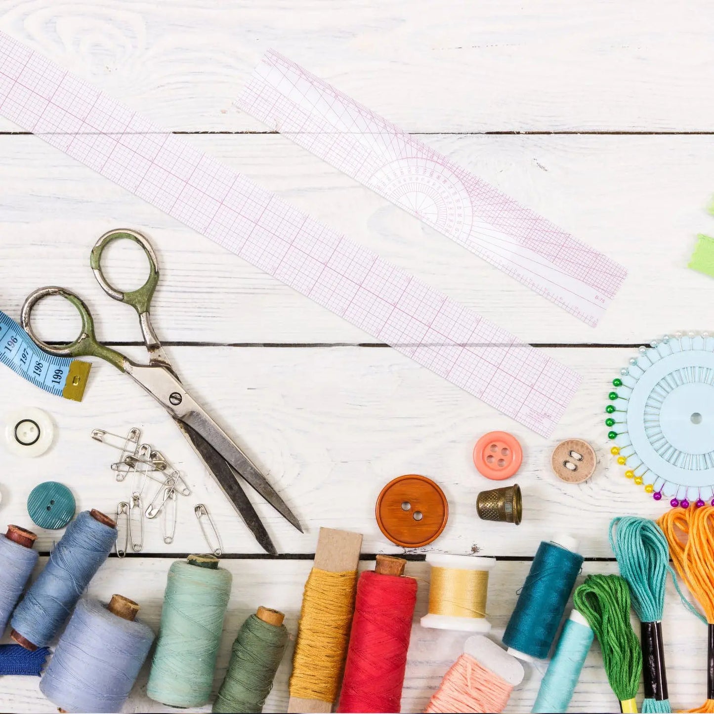 TailorEase – 4-Piece Sewing Ruler Kit