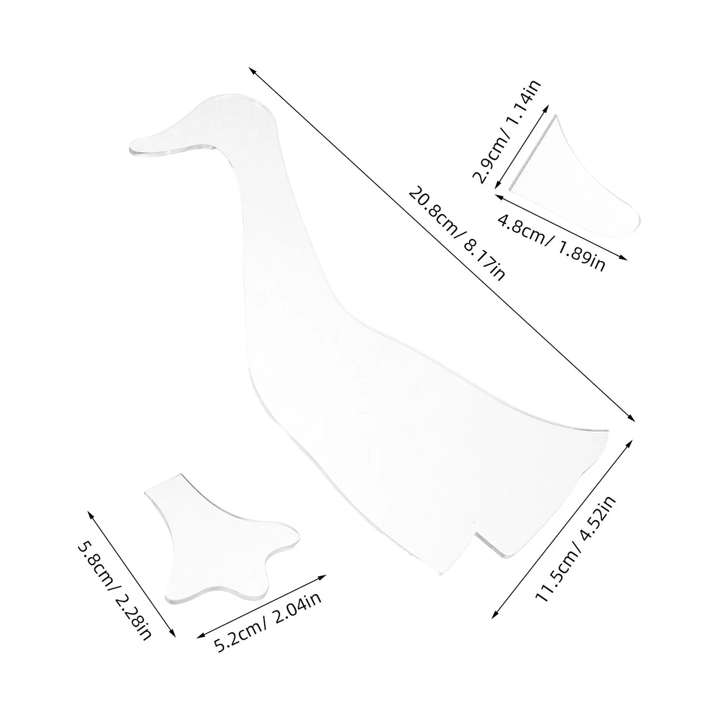 QuackCraft – 3-Piece Duck Patchwork Template Set