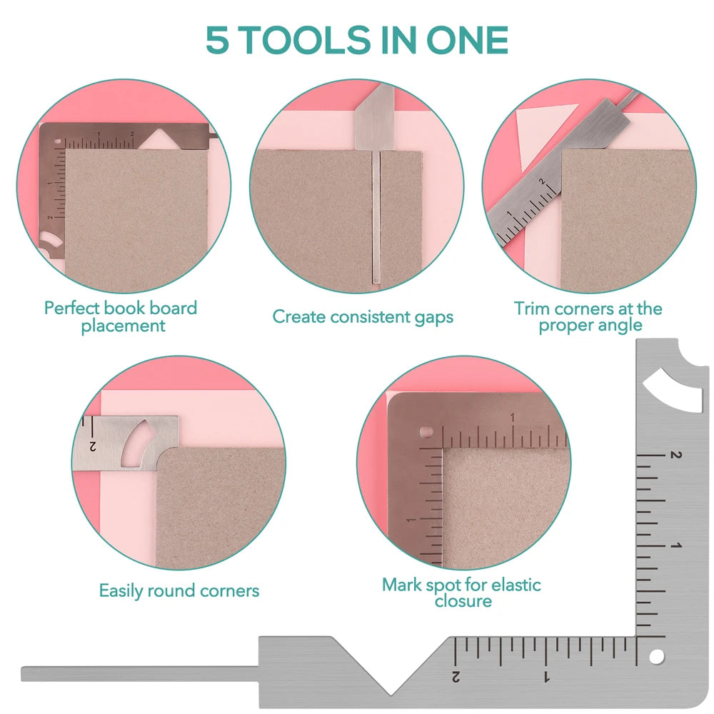 BindCraft – 5-in-1 Book Cover Guide for Perfect Chipboard Binding