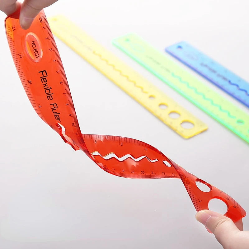Measura – 2pcs Multicolor Flexible Soft Ruler Set
