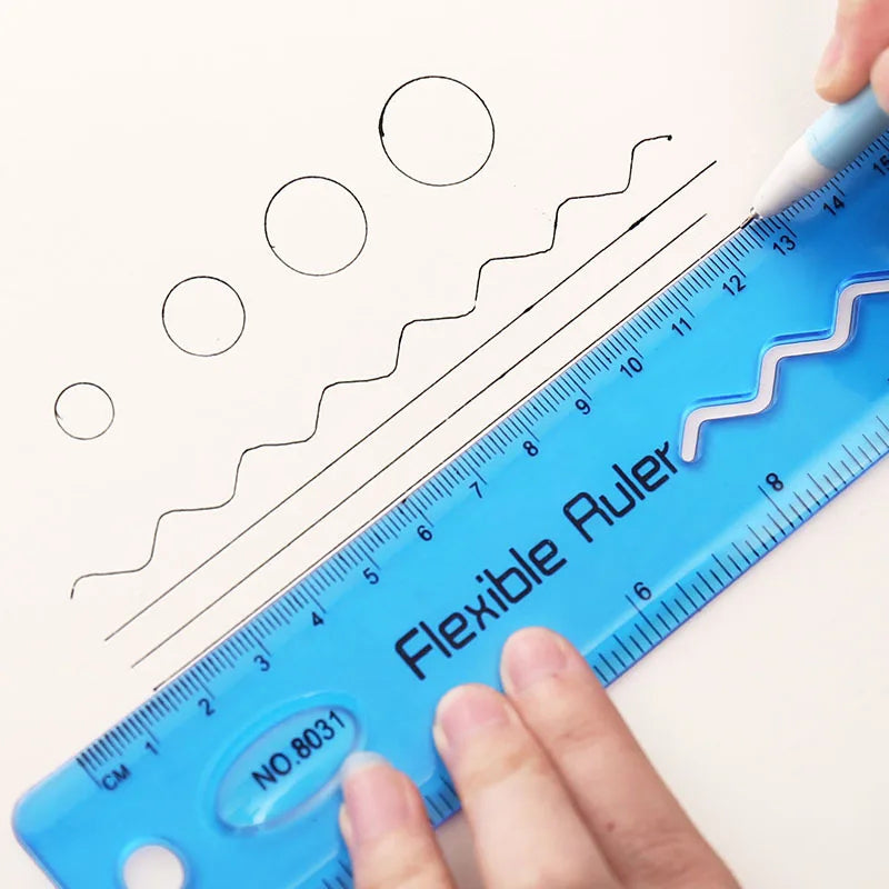 Measura – 2pcs Multicolor Flexible Soft Ruler Set