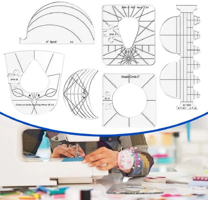 QuiltCraft – Patchwork Ruler and Quilting Set