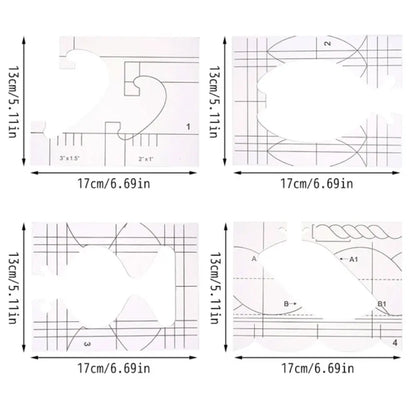 QuiltCraft – Patchwork Ruler and Quilting Set