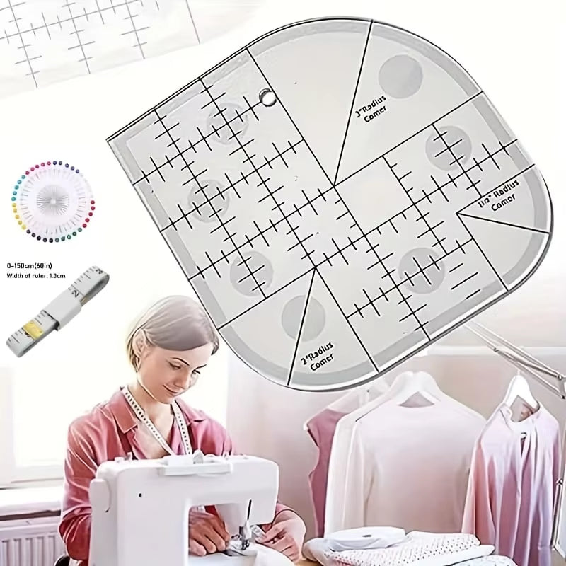 EdgeMark – Acrylic Corner Ruler Template Set – Handmade Keeps